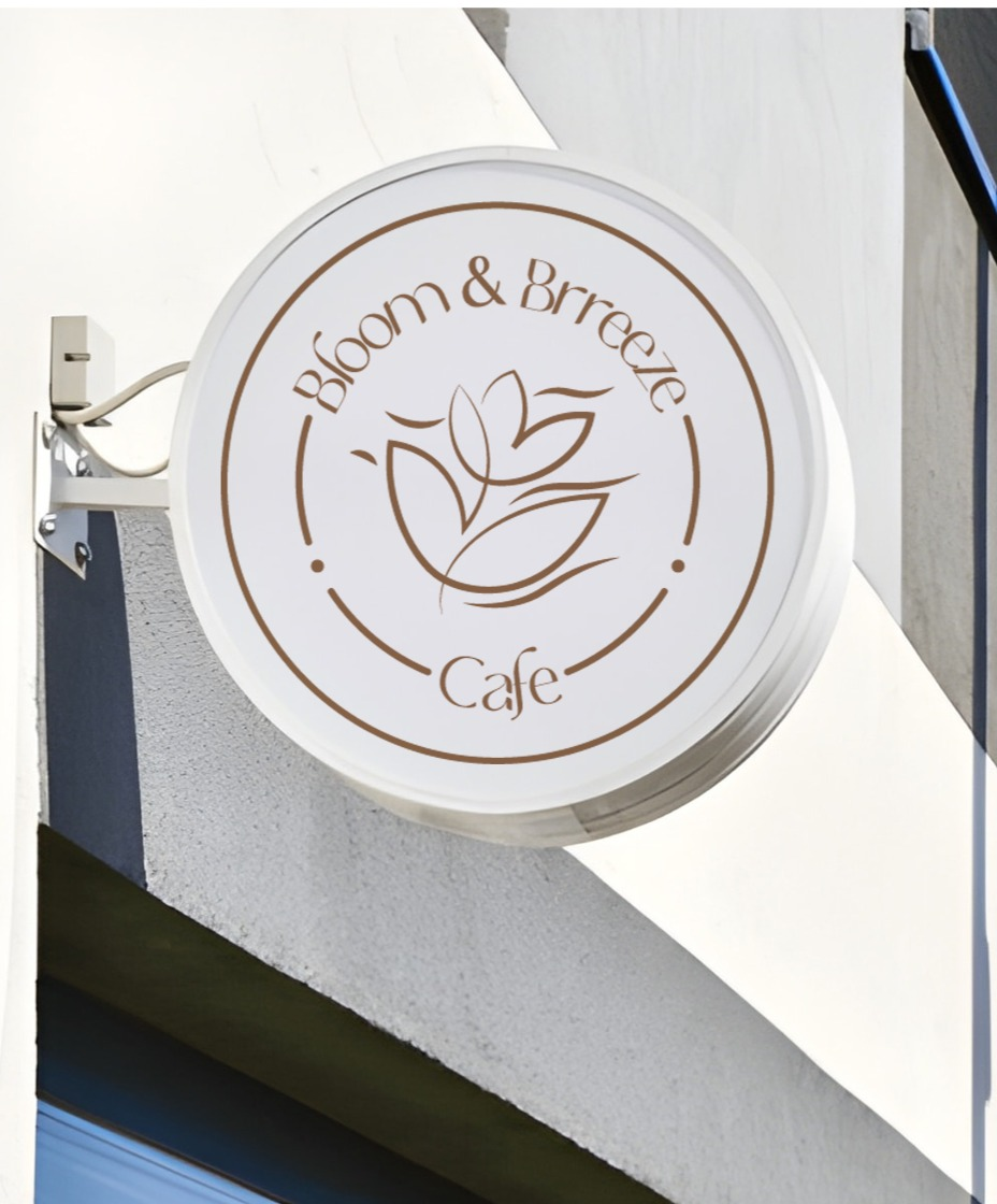 Bloom & Breeze Cafe signage